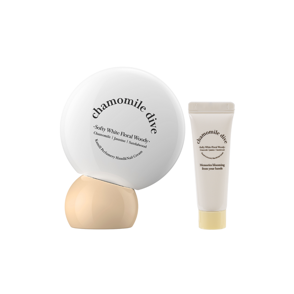 Kamill Perfumery Hand- und Nagelcreme | chamomile dive Set | 50ml + 10ml